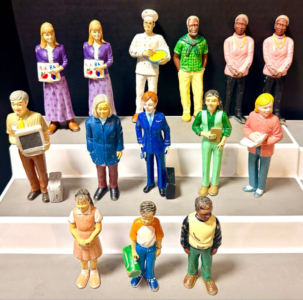 vintage Lakeshore Learning Block Play People various community helpers set 2
